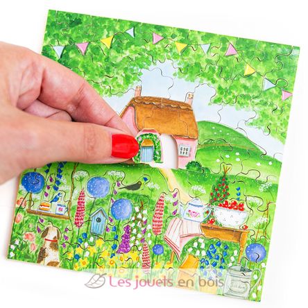 The Rosebud Cottage by Les Infusettes A1258-80 Puzzle Michele Wilson 3