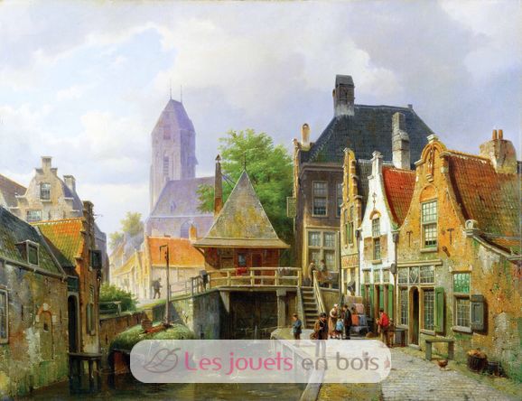 View of Oudewater by Koekkoek A296-650 Puzzle Michele Wilson 2