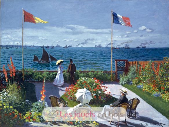 Garden at Sainte-Adresse by Monet A493-650 Puzzle Michele Wilson 2