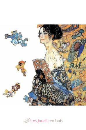 Lady with Fan by Klimt A515-80 Puzzle Michele Wilson 4