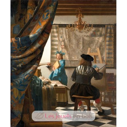 The art of Painting by Vermeer A827-1200 Puzzle Michele Wilson 2