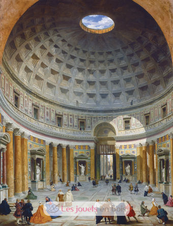 Interior of the Pantheon Rome by Panini A879-500 Puzzle Michele Wilson 2