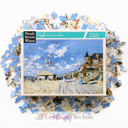 The boardwalk at Trouville Monet A998-250 Puzzle Michele Wilson 3