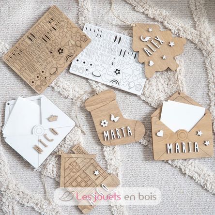 Customizable Bone Christmas Decoration white wood VI-HU11 Vintiun 4