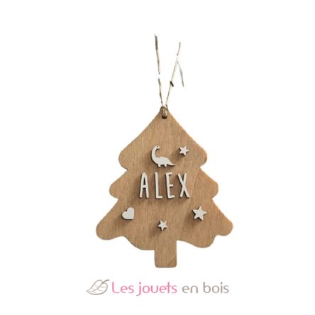 Customizable Christmas tree decoration in wood VI-AA10 Vintiun 2