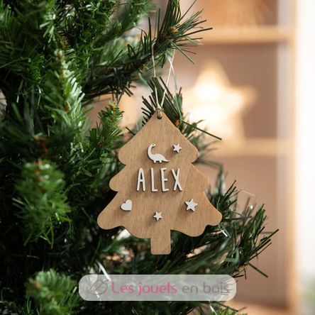 Customizable Christmas tree decoration in wood VI-AA10 Vintiun 5