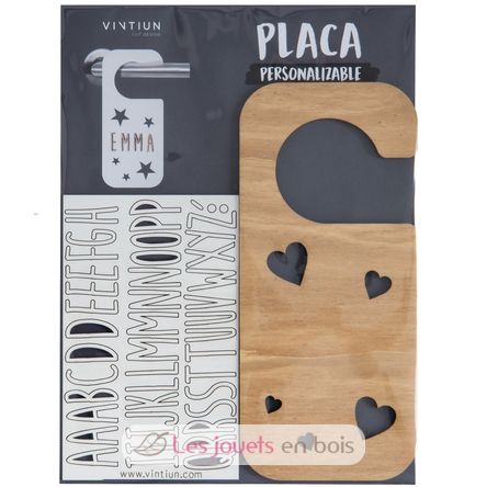Customizable door hanger - Hearts VI-PL23 Vintiun 2