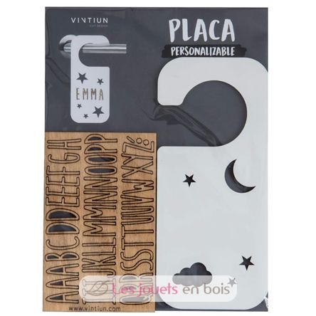 Customizable door hanger - Night white VI-PL32 Vintiun 3
