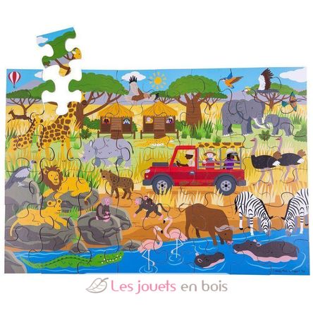 African Adventure Floor Puzzle BJ916 Bigjigs Toys 1