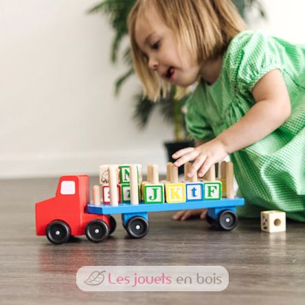 Alphabet Blocks Wooden Truck M&D15175-4555 Melissa & Doug 4