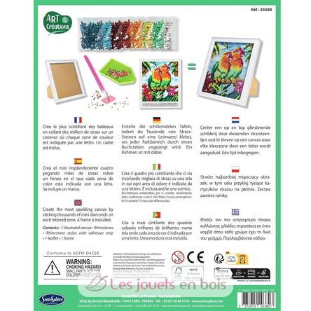 DIY Diamond canvas Lovebirds SS-20380 Sentosphère 2