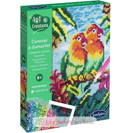 DIY Diamond canvas Lovebirds SS-20380 Sentosphère 4