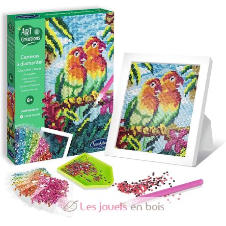 DIY Diamond canvas Lovebirds SS-20380 Sentosphère 1