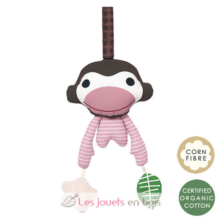 Asger Pink Monkey - activity toy for hanging FF119-001-045 Franck & Fischer 2