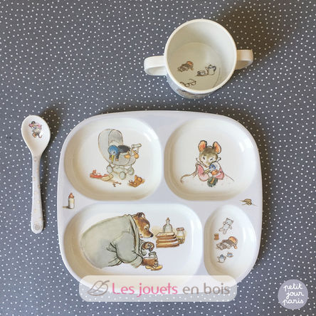 Plate tray with compartments Ernest and Célestine PJ-EC935K Petit Jour 5