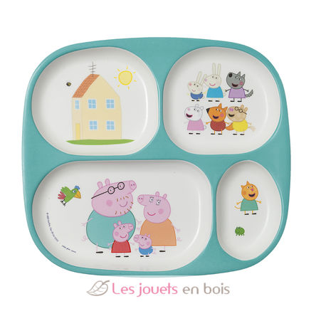 Plate tray with compartments Peppa Pig PJ-PI935K Petit Jour 1