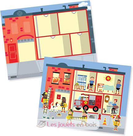 200 reusable stickers - My city MD-19114 Melissa & Doug 2