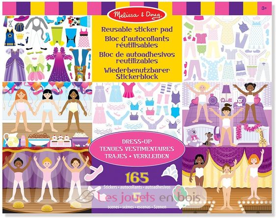 reusable stickers - Dress up theme MD-14198 Melissa & Doug 1