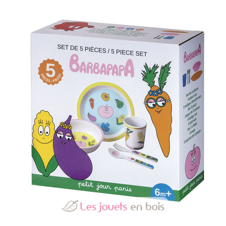 5-pieces set Barbapapa Veggie PJ-BA701VR Petit Jour 2