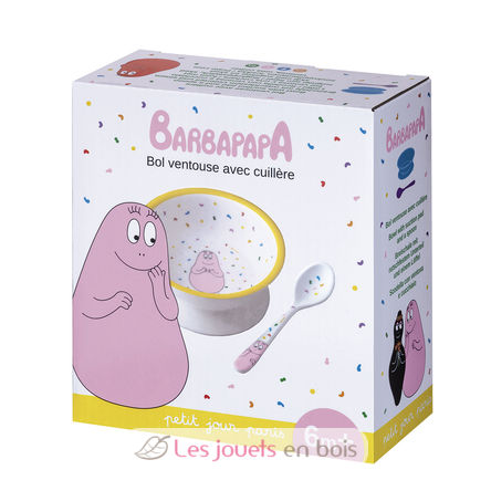 Barbapapa suction bowl with spoon PJ-BA702R Petit Jour 2