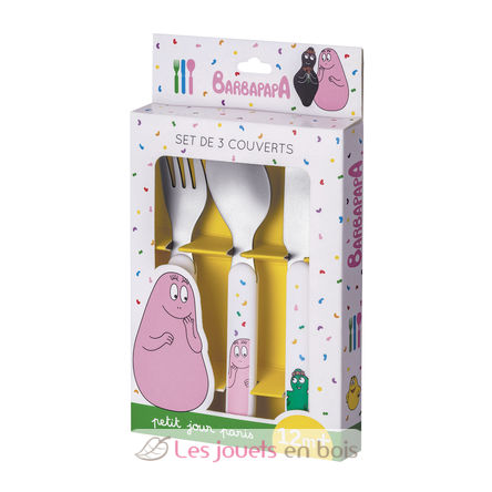 Learning cutlery set Barbapapa PJ-BA903R Petit Jour 2