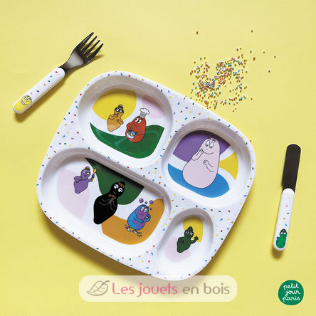 Plate tray with compartments Barbapapa PJ-BA935R Petit Jour 2