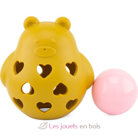 Silicone Rattle Bear yellow UL7141 Ulysse 2