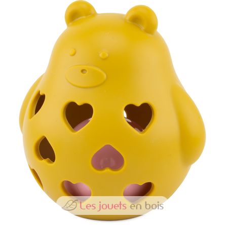 Silicone Rattle Bear yellow UL7141 Ulysse 1