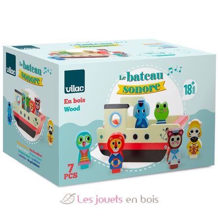 Boat with animals sounds V7643 Vilac 6