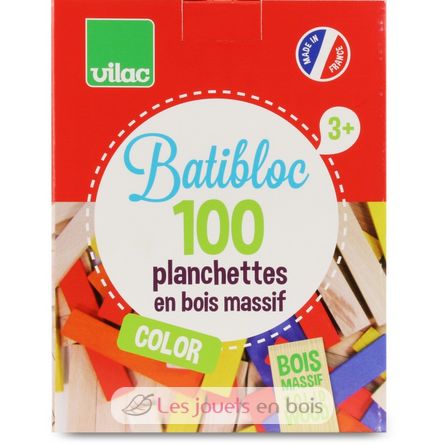 Batibloc color 100 planchettes V2125 Vilac 3
