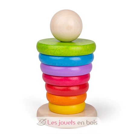 First rainbow stacker BJ-BB098 Bigjigs Toys 4