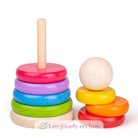 First rainbow stacker BJ-BB098 Bigjigs Toys 6