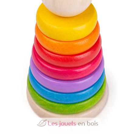 First rainbow stacker BJ-BB098 Bigjigs Toys 7