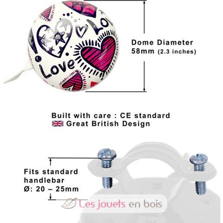 Love Bicycle Bell BELLLO-S Kiddimoto 2