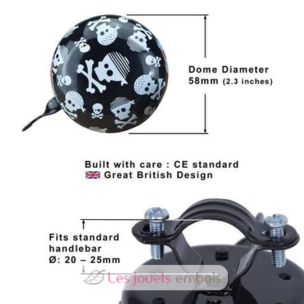 Skullz Bicycle Bell BELLSZ-S Kiddimoto 2