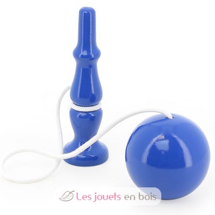 Blue solid wood cup-and-ball V7203B Vilac 2
