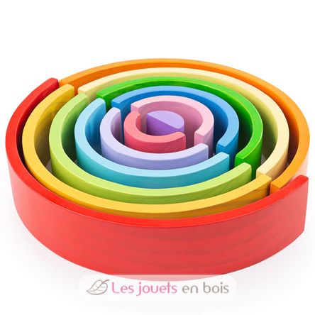 Wooden Stacking Rainbow - Large BJ498 Bigjigs Toys 2