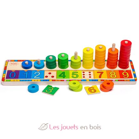 Learn to count - wooden educational game BJ531 Bigjigs Toys 6