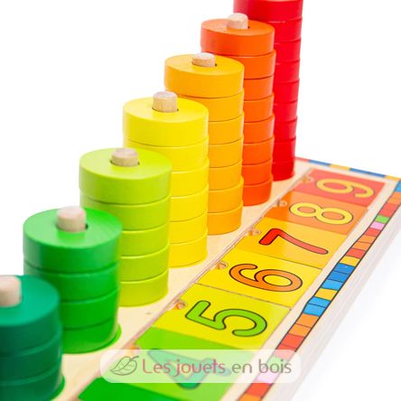 Learn to count - wooden educational game BJ531 Bigjigs Toys 4