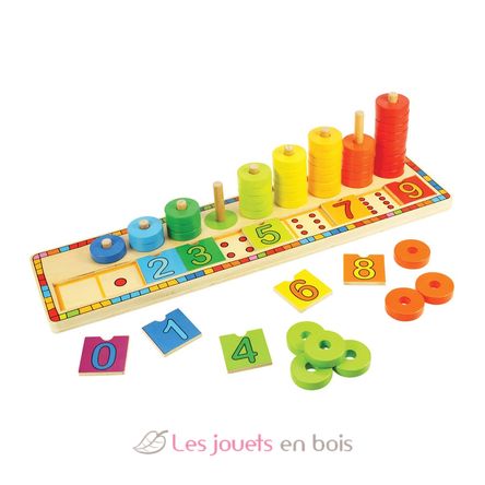 Learn to count - wooden educational game BJ531 Bigjigs Toys 1