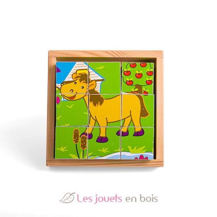 Animal Cube Puzzle BJ536 Bigjigs Toys 5