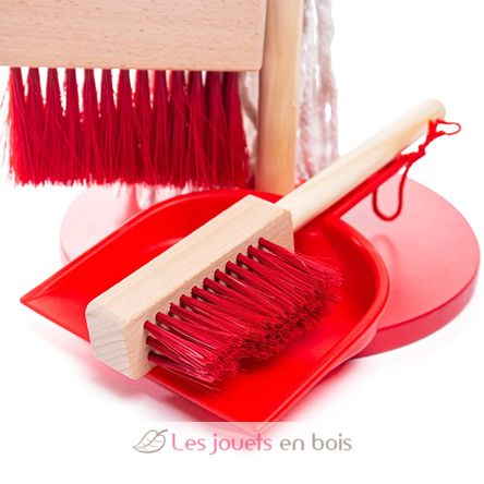 Red Cleaning Set BJ693 Bigjigs Toys 3