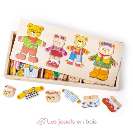 Dress Up - Bear Family BJ766 Bigjigs Toys 1