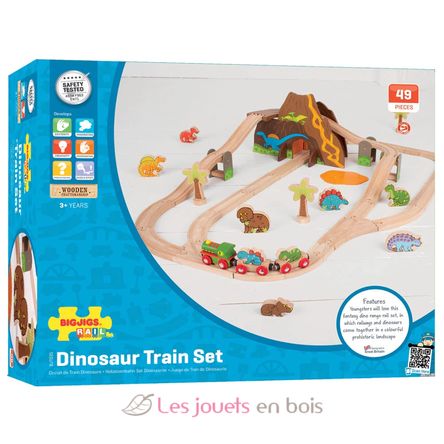 Dinosaur Railway Set BJT035 Bigjigs Toys 9