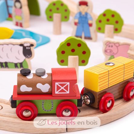 Farm Train Set BJT036 Bigjigs Toys 2