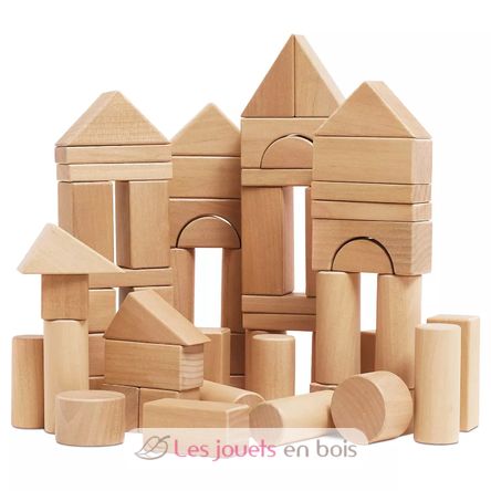 Natural Wood Building Blocks TV-PL5000 Le Toy Van 1