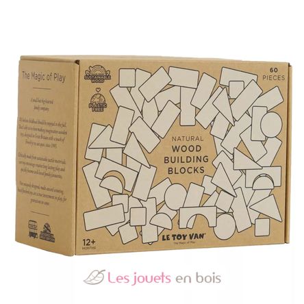 Natural Wood Building Blocks TV-PL5000 Le Toy Van 2