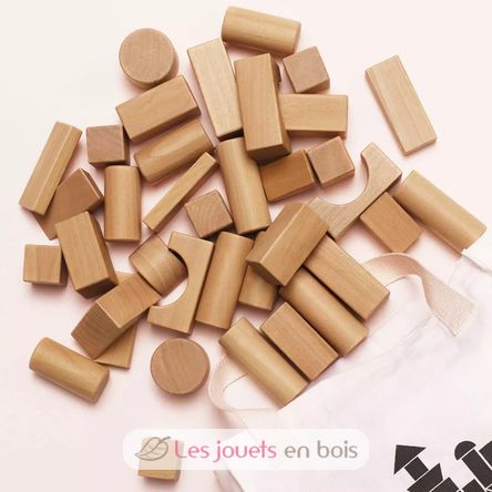 Natural Wood Building Blocks TV-PL5000 Le Toy Van 3