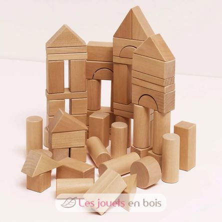 Natural Wood Building Blocks TV-PL5000 Le Toy Van 4