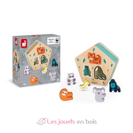 Animal shapes wooden sorting box J08612 Janod 7